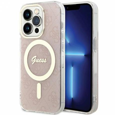Etui Guess Iml 4G Magsafe Na Iphone 15 Pro - Różowe