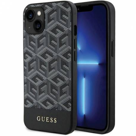 Etui Guess Gcube Stripes Magsafe Na Iphone 15 / 14 / 13 - Czarne