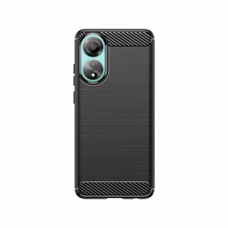 Etui Silikonowe Carbon Case Do Oppo A78 4G - Czarne