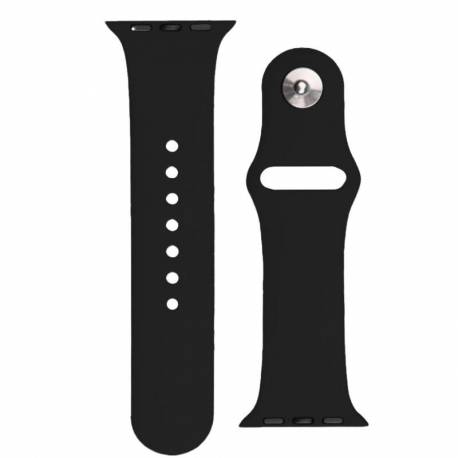 Silicone Strap APS silikonowa opaska do Watch 8 / 7 / 6 / 5 / 4 / 3 / 2 / SE (45 / 44 / 42mm) pasek bransoleta do zegarka czarny