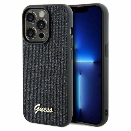 Etui Guess Disco Metal Script Na Iphone 13 Pro / 13 - Czarne