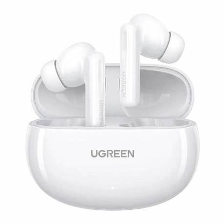 Słuchawki Bezprzewodowe Ugreen Hitune T6 Z Funkcją Anc + Kabel Usb-A - Usb-C - Białe