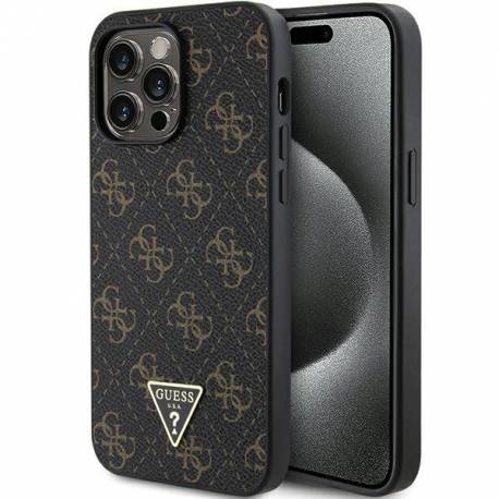 Etui Guess 4G Triangle Metal Logo Na Iphone 14 Pro Max - Czarne