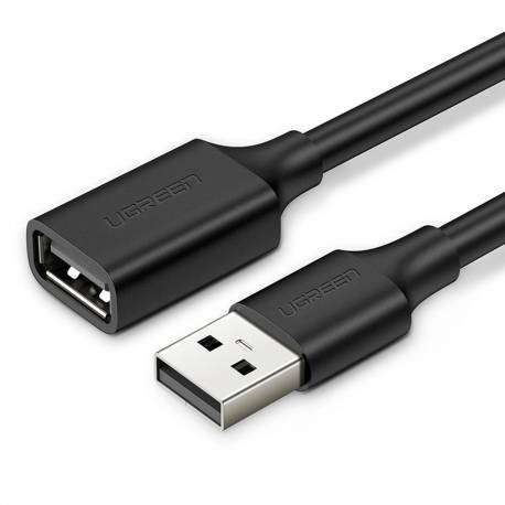 Ugreen Kabel Przedłużacz Usb (Męski) - Usb (Żeński) 2.0 480Mb/s 1.5M Czarny (Us103)