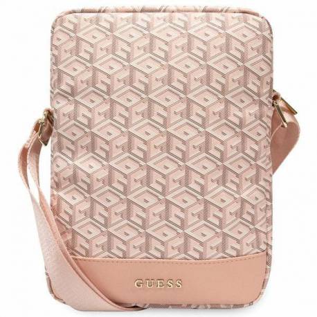 Torba Guess Gcube Stripes Na Tablet 10" - Różowa