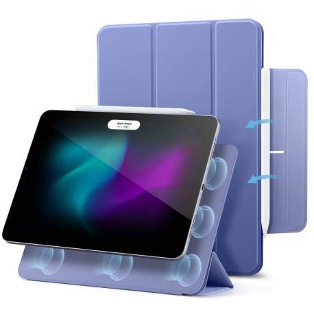Etui Esr Rebound Magnetic Na Ipad Pro 12.9'' 4/5/6 2020-2022 / Air 13'' 2024 - Fioletowe