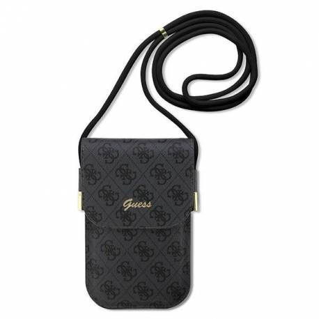Torebka Guess 4G Metal Script Logo - Czarna