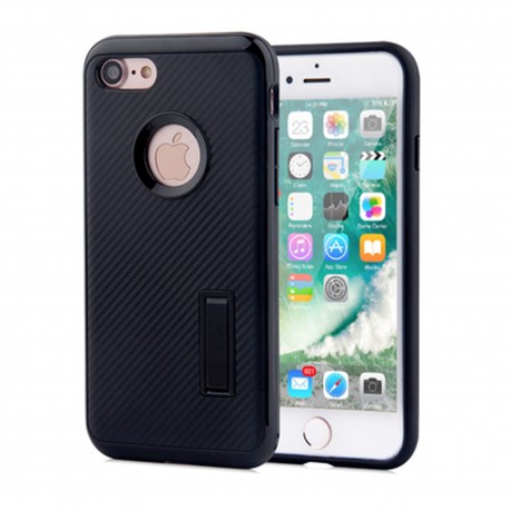 Apple iPhone 5 / 5S / SE – Etui case Kickstand carbon