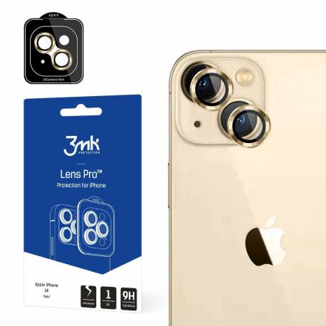 Apple iPhone 14 - 3mk Lens Protection Pro Gold