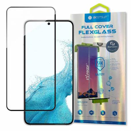 3D Edge Nano Flexi Glass folia szklana szkło hartowane na cały ekran z ramką Samsung Galaxy S22 przezroczysty