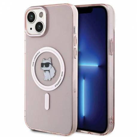 Etui Karl Lagerfeld Iml Choupette Magsafe Na Iphone 15 Plus - Różowe