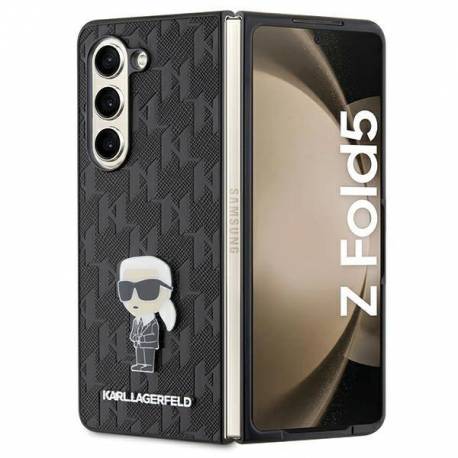 Etui Karl Lagerfeld Saffiano Monogram Ikonik Pin Na Samsung Galaxy Z Fold 5 - Czarne