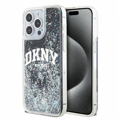 Etui Dkny Liquid Glitter Big Logo Na Iphone 13 Pro Max - Czarne