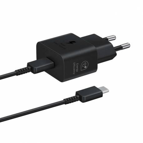 Ładowarka Sieciowa Gan Samsung Ep-T2510Xbegeu 25W Sfc Z Kablem Usb-C - Czarna