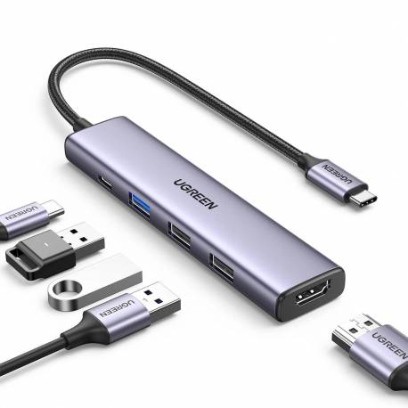 Wielofunkcyjny Adapter Ugreen Cm478 - Szary