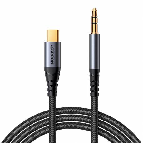 Joyroom Kabel Audio Stereo Aux 3,5 Mm Mini Jack - Usb-C Do Telefonu 1,2M Czarny (Sy-A07)