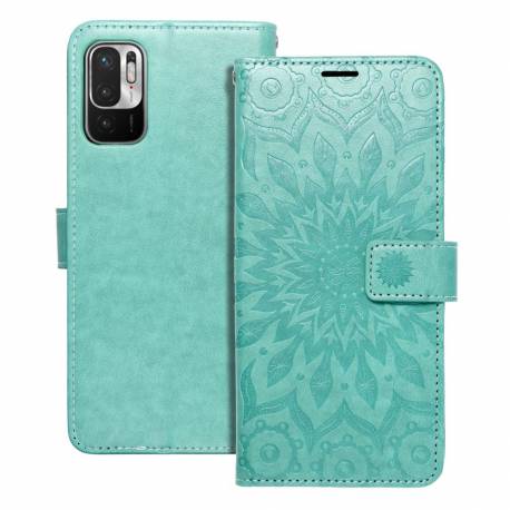 Kabura Mezzo Book Do Xiaomi Redmi Note 10 5G / Poco M3 Pro / Poco M3 Pro 5G Mandala Zielony