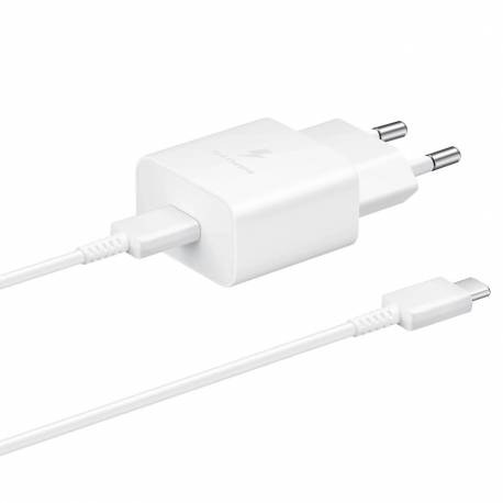 Samsung Ładowarka Sieciowa Usb Typ C 15W Pd Afc + Kabel Usb Typ C Biały (Ep-T1510Xwegeu)