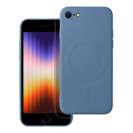 Futerał Silicone Mag Cover Kompatybilny Z Magsafe Do Iphone 7 / 8 / Se 2020 / Se 2022 Niebieski