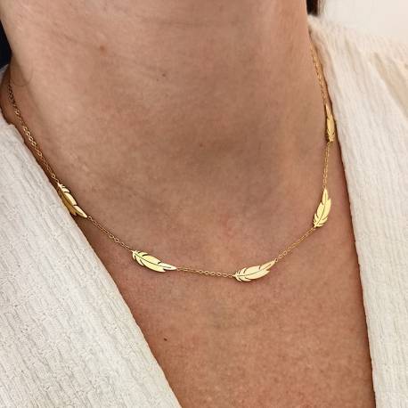 Naszyjnik Stal Chirurgiczna Pozłacana 14K Gold Nst1620
