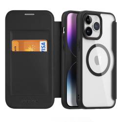 Dux Ducis Skin X Pro - Futerał Z Klapką Kompatybilny Z Magsafe Do Apple Iphone 15 Pro Czarny