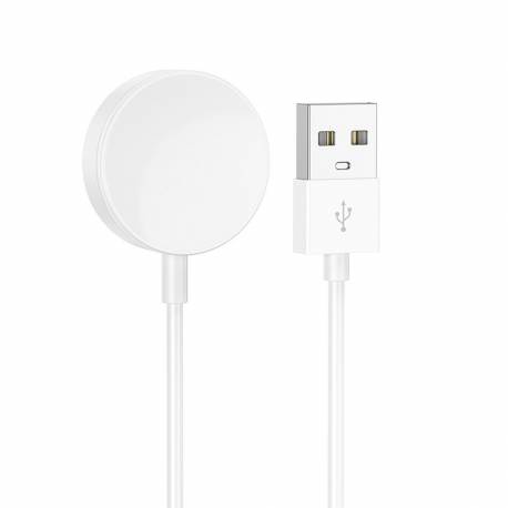 HOCO adapter/kabel do ładowarki smartwatcha / zegarka Y14 smart sports biały