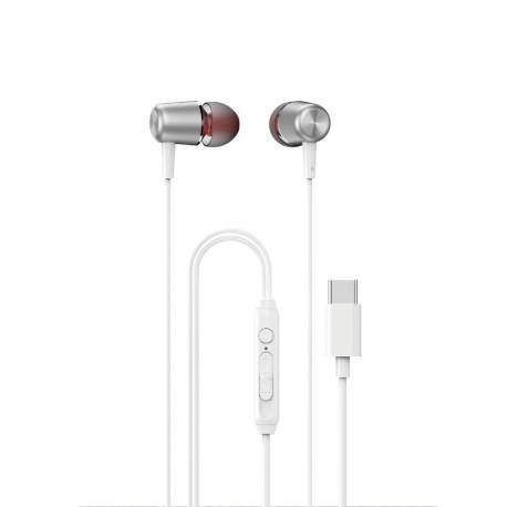 Słuchawki Dudao X1Prot Douszne Przewodowe Usb-C 1.2 M - Białe