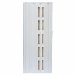 Drzwi harmonijkowe 005S BIAŁY MAT - 80 cm