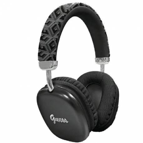 Słuchawki Nauszne Bluetooth Guess Gcube Metallic Script Logo - Czarne
