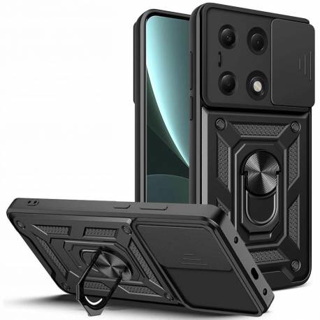 Etui Tech-Protect Camshield Pro Na Xiaomi Redmi Note 13 Pro 4G / Lte / Poco M6 Pro 4G / Lte - Czarne