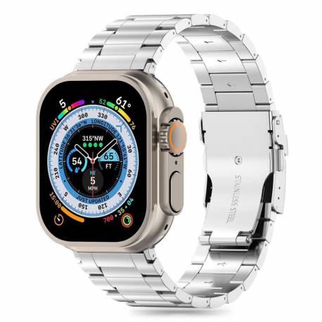 Pasek Tech-Protect Stainless Pro Na Apple Watch 4 / 5 / 6 / 7 / 8 / 9 / Se / Ultra 1 / 2 (42 / 44 / 45 / 49 Mm) - Srebrny