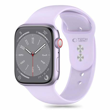 Pasek Tech-Protect Silicone Na Apple Watch 4 / 5 / 6 / 7 / 8 / 9 / Se (38 / 40 / 41 Mm) - Fioletowy