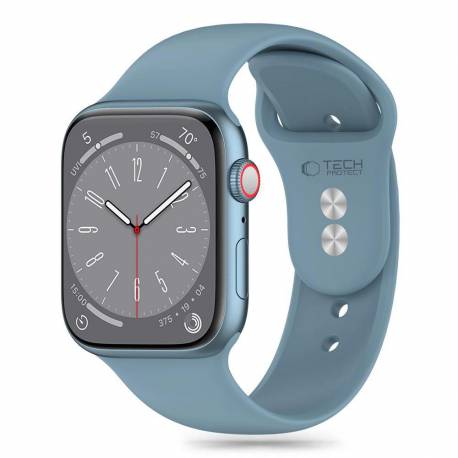 Pasek Tech-Protect Silicone Na Apple Watch 4 / 5 / 6 / 7 / 8 / 9 / Se / Ultra 1 / 2 (42 / 44 / 45 / 49 Mm) - Niebieski