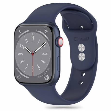 Pasek Tech-Protect Silicone Na Apple Watch 4 / 5 / 6 / 7 / 8 / 9 / Se / Ultra 1 / 2 (42 / 44 / 45 / 49 Mm) - Niebieski