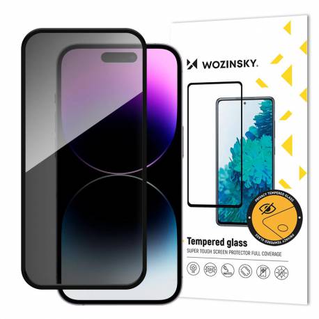 Szkło Hartowane Wozinsky Privacy Glass Prywatyzujące Z Filtrem Anti-Spy Na Iphone 16