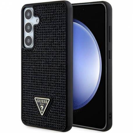 Etui Guess Rhinestone Triangle Na Samsung Galaxy S24+ - Czarne