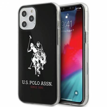 US Polo USHCP12LTPUHRBK iPhone 12 6,7" Pro Max czarny/black Shiny Big Logo