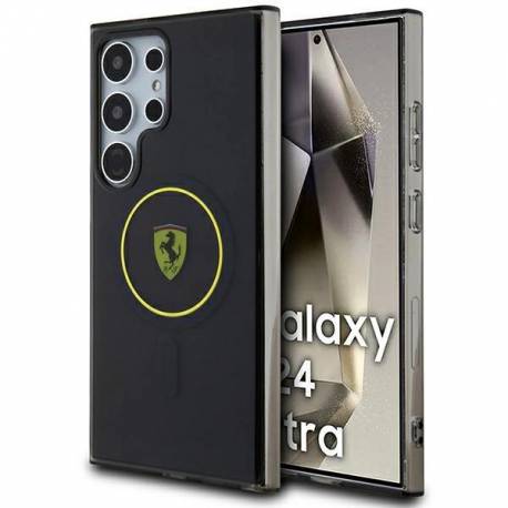 Ferrari Fehms24Lu3Smy S24 Ultra S928 Żółty/yellow Hardcase Iml Smoked Inner Circle Line Magsafe