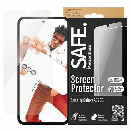 Safe By Panzerglass Sam A55 5G A556 Screen Protection Ultra-Wide Fit With Easy Aligner Safe95687