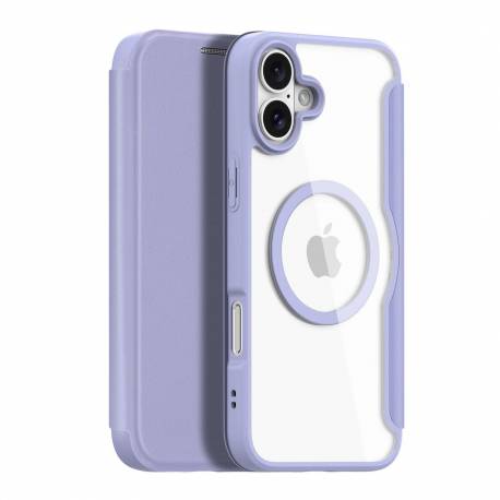 Etui Dux Ducis Skin X Pro Na Iphone 16 Z Magsafe I Klapką - Fioletowe