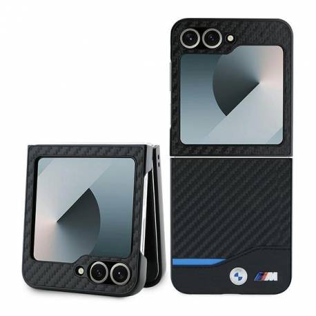 Etui Bmw Carbon Blue Line Na Samsung Galaxy Z Flip 6 - Czarne