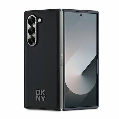 Etui Dkny Magsafe Plain Leather Metal Stack Logo Na Samsung Galaxy Z Fold 6 - Czarne