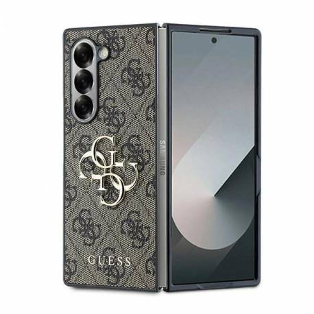 Etui Guess Leather 4G Metal Logo Na Samsung Galaxy Z Fold 6 - Brązowe
