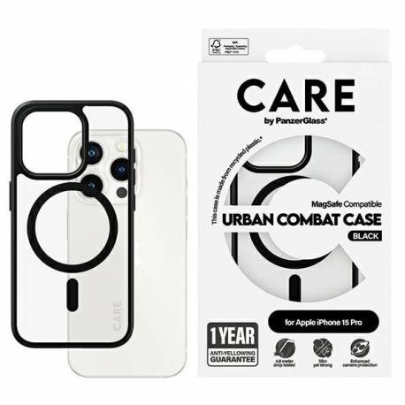Etui Care By Panzerglass Urban Combat Case Magsafe Na Iphone 15 Pro - Czarny