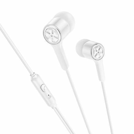 Hoco Słuchawki Przewodowe Jack 3,5 Mm Z Mikrofonem M104 Białe