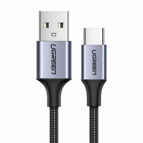 Kabel Ugreen Us288 60124 Usb-A / Usb-C Qc 3.0 3A 0.25M - Szary