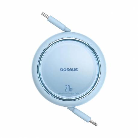 Kabel Baseus Free2Pull Zwijany Usb-C / Lightning 20W 1M - Niebieski