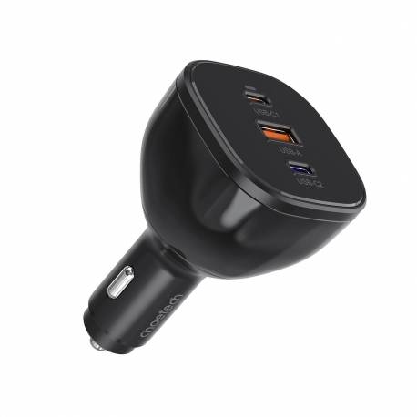 Ładowarka Choetech Tc0024 Samochodowa 160W 2X Usb-C Pd 3.1 1X Usb-A - Czarna