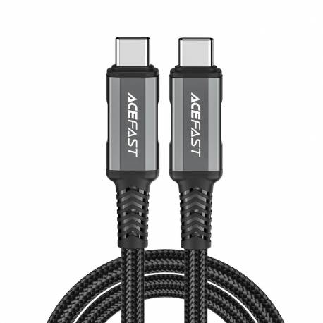 Kabel Acefast C1-09 Usb-C / Usb-C Usb4 Pd3.1 5A 1M - Szaro-Czarny