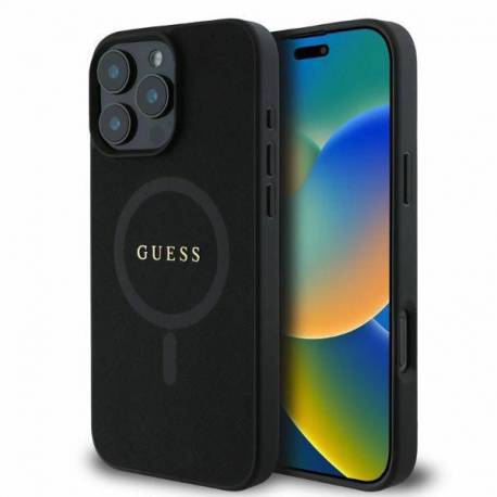 Etui Guess Saffiano Classic Logo Magsafe Na Iphone 16 Pro - Czarne